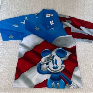 RARE Mickey Mouse 4th of July Button Front